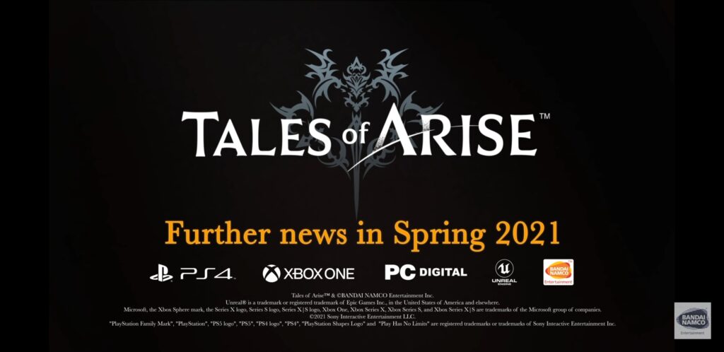 New Tales of Arise Teaser Shown During Tales Of Festival 2021