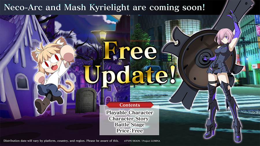 Fan Favorite Neco-Arc & Mash Kyrielight join Melty Blood Type Lumina This Summer